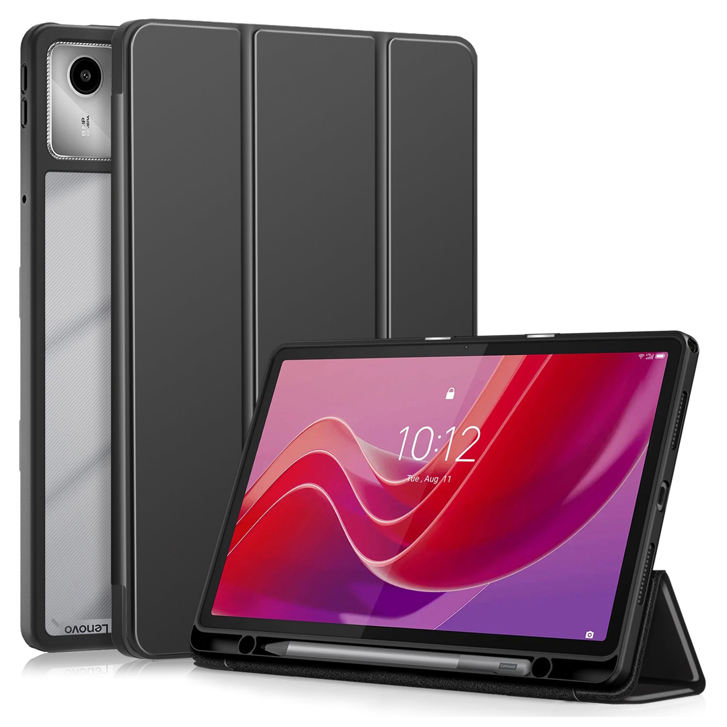 For Lenovo Tab M11 / Xiaoxin Pad 11 2024 330 Case Skin-Touch Tri-fold Stand Tablet Smart Cover For Lenovo Tab M11 / Xiaoxin Pad 11 2024 330 Case Skin-Touch Tri-fold Stand Tablet Smart Cover